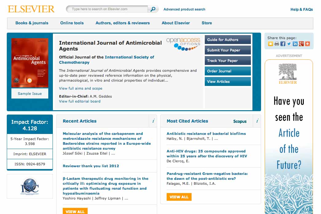 INTERNATIONAL JOURNAL OF ANTIMICROBIAL AGENTS